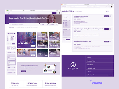 Craiglist Redesign craiglist design ui uiux web webdesign