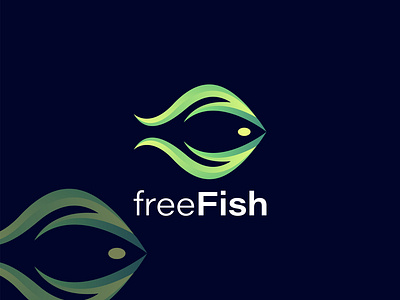 Branding, Modern, Minimalist freeFish Logo Design. a b c d e f g h i j k l m abstract logo brand identity brand mark brandign creative logo fish logo full brandign gradient icon logo branding logo designer logos minimal logo modern logo n o p q r s t u v w x y z popular logo professional logo unique logo visual identity