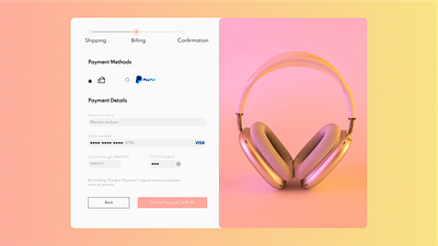 Daily UI 013-Checkout Page cardcheckout checkout page credit card info figma information payment methods ui