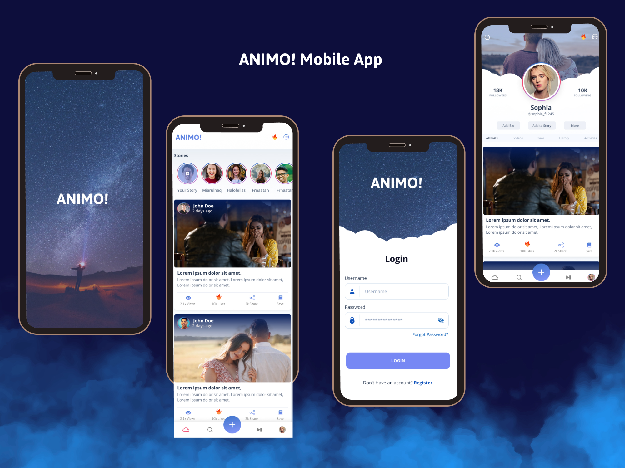 Example of Figma Moible App Design | UI/UX Design