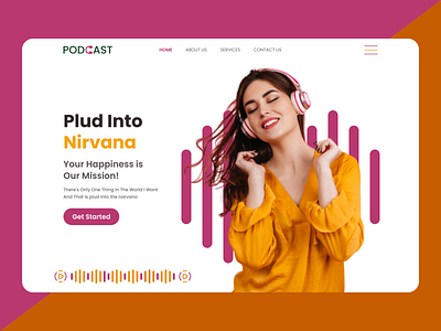 Podcast Platform Website audio audio song web design music podcast podcast header podcast landing page podcast ui podcast website podcasts song website ui ui design uiux uiux design ux ux design webdesign website website design