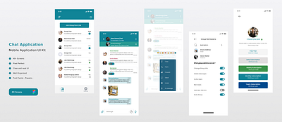 Chat Application chat application figmacommunity graphic design groupcreation ui