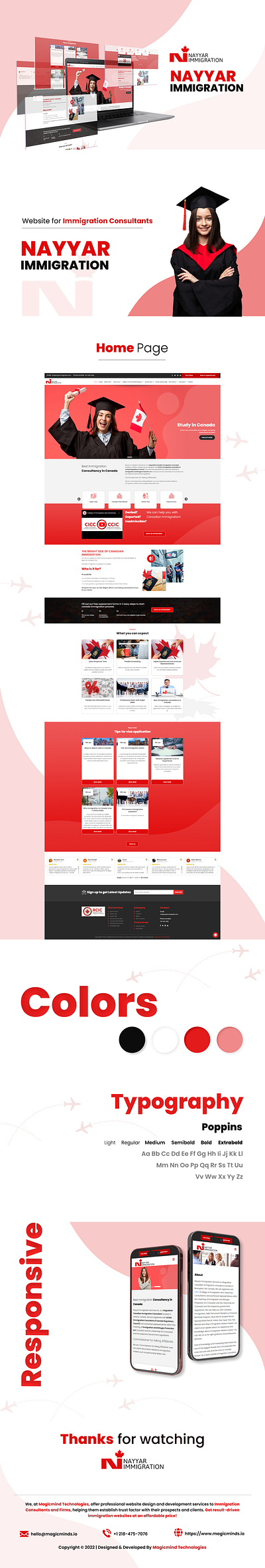 Nayyar Immigration - Website for Immigration Firms design graphic graphic design icon immigration logo php typography ui ux web web design web development website website design website development wordpress wordpress development wordpress website