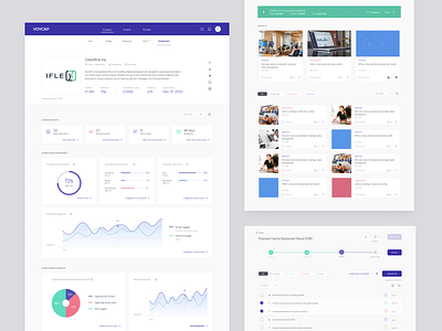 Voycap customers portal dashboard design portal product design ui ux web