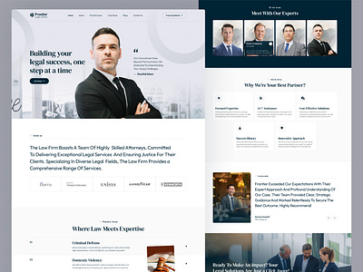 Frontier - Law Firm Website design flat law minimal shariful trendy ui ux website