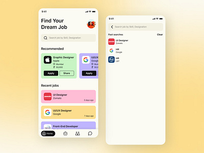 Daily UI :: 022 - Search adobe xd daily ui daily ui 22 daily ui design figma job app job app ui search search bar ui