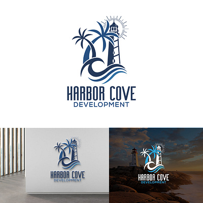 Coastal Real Estate Logo Design abstatct logo beach logo coastal logo design flatlogo illustration letter logo light house logo logo logo design minimal minimalist logo ocean logo realestate logo sea logo