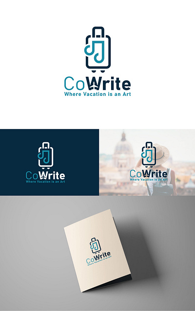 Musical Travel Agency abstatct logo design flatlogo illustration letter logo logo logo design minimal minimalist logo music logo nod logo plane logo suitcase logo travel logo