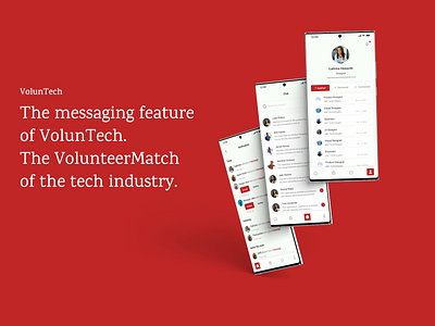 VolunTech app design ui ux