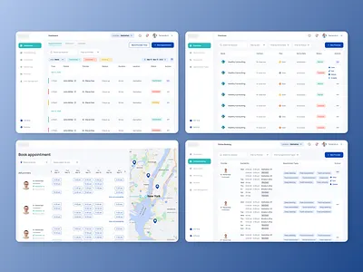 Management platform for clinic in healthcare industry design ui uiux