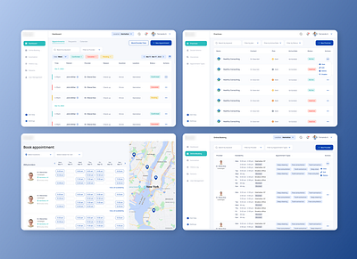 Management platform for clinic in healthcare industry design ui uiux