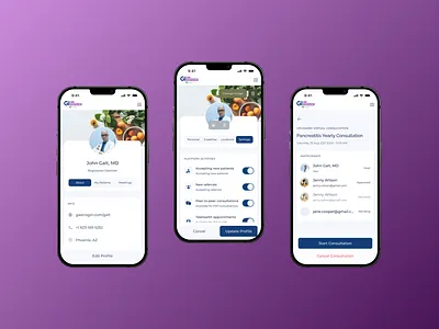 Health platform design uiux