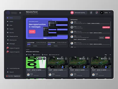 Video hosting / Streaming platform design uiux