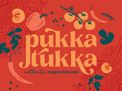 Pukka Tukka / Indian Street Food branding design graphic design illustration logo packaging design typography ui ux vector