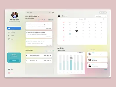 Timeline design figma ui