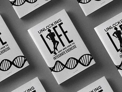 Book Cover book cover dna fitness health life logo running