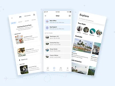 Curated Planet — Travel App clean minimal travel ui user interface design ux uxdesign uxui