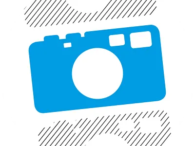 mattmaber camera sticker blue camera rangefinder