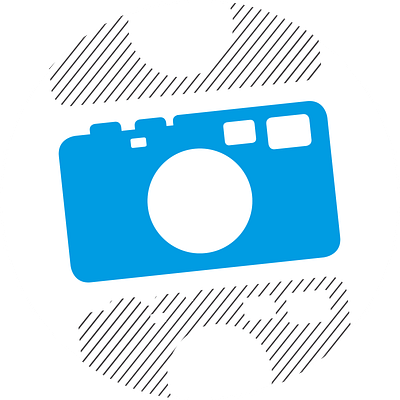 mattmaber camera sticker blue camera rangefinder