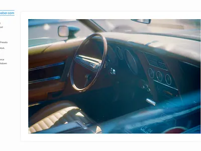 mattmaber.com blue photography website wordpress