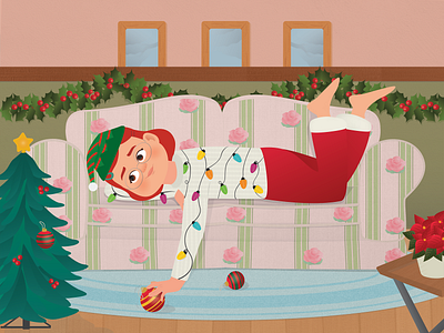 Christmas Prep with Meilin Lee for 2d illustration character design fanart graphic design illustration vector