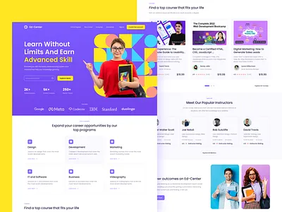 Ed-Center E-Learning Website Design course coursera design e learning e study education online education online study study udemy ui ui design ui ux user experience user interface ux design ux ui design web design website website design