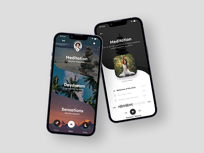 Meditation app app branding dribbble figma graphic design illustration motion graphics ui ui challenge uidesign uiinspiration uiuxdesign uxdesign