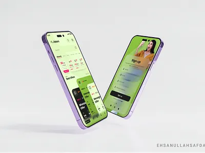 Network App animation figma network app ui ux zong app