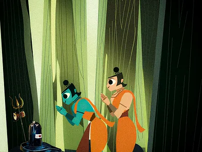 Legend of Prince Ram adobe animation art artist artistforlife characterart characters design digital art digitalart digitalartist illustration illustrator light art ramayan visonboard