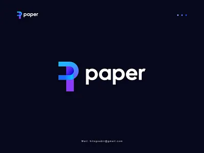 P logo - Paper a b c d e f g h i j k l app logo brand identity branding creative logo design graphic design icon logo logo design minimal minimalist modern logo p letter p paper paper paper logo simple logo ui vector