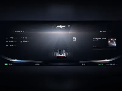 Instrument design of light luxury theme branding hmi illustration web 产品 排版 设计ui