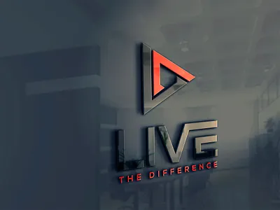 LIVE THE DIFFERENCE LOGO branding creative logo design fiverr graphic design illustration logo logo design logo maker