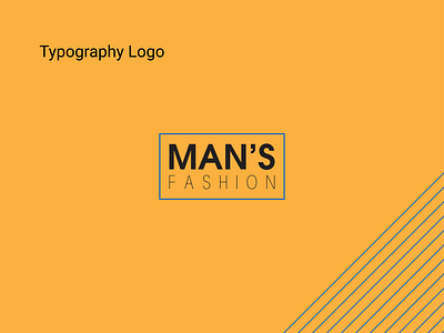 MAN'S FASHION- Typography Logo brand identity branding fashion logo flat logo logo design logotype luxury logo minimal logo minimalist logo modern logo typography logo