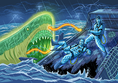 Ghostbuster Commission Illustration artwork band cartoon comic art heavy metal horror illustration music poster