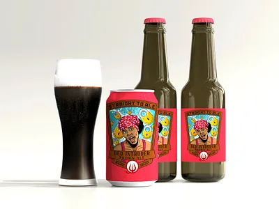 Straight to Ale Beer Label Illustration artwork beer beverages design illustration logo music packaging design poster