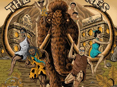 The Dripstones Album Cover Illustration artwork band dark art graphic design heavy metal illustration music poster