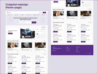 Craigslist redesign branding design ui ux web