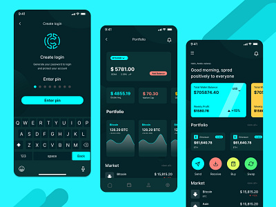 Crypto Trading App mobile app ui user interface ux