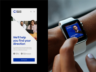 Develomentor — Brand Identity branding design developer development graphic design identity logo mobile podcast site ui