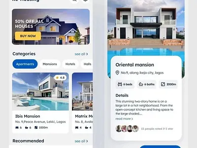 House Rent App UI design 3d branding design graphic design logo new designer new designs support ui ui design ui ux designs ux designer