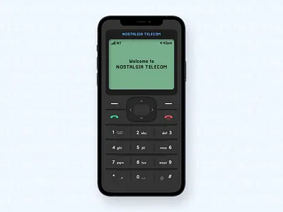 Nostalgia Telecom buttons design mobile mobile app mobile design nostalgia phone retro phone ui ui design ux ux design
