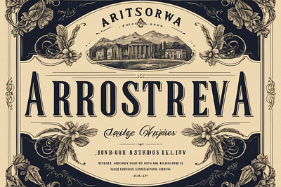 Aristoreva - Vintage Font bundle design graphic design illustration vintage font