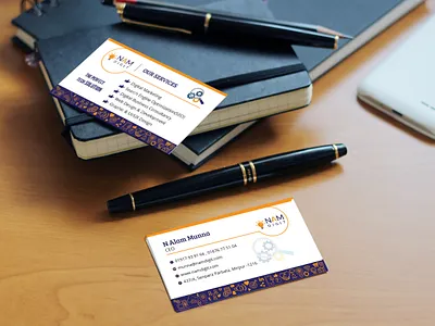 Agency Business Card Design branding business card elegant graphic design marketing modern