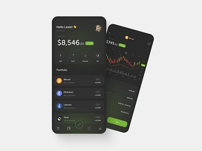 Crypto App Design crypto design graphic design illustration ui uii ux