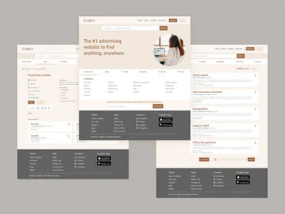 Craiglist Redesign design ui uiux design