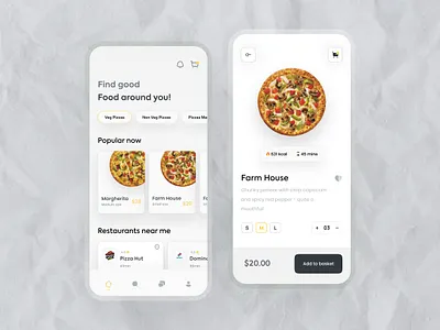 Food Delivery App 2022 app design delivery app food food delivery food order inspiration interface ios logo minimal mobile mobile app mobile inspiration mobileui pizza pizza app recipe app restaurant ui