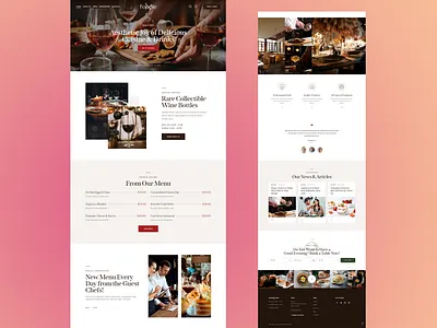 Restaurant Elementor Website agency blog business design dinner elementor elementor design elementor pro illustration logo lunch menu portfolio restaurant template website design wordpress wordpress website