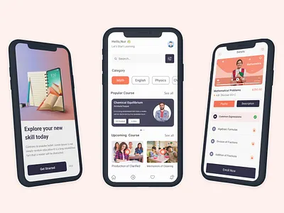 Online Education mobile app amazing app creative design mobile online