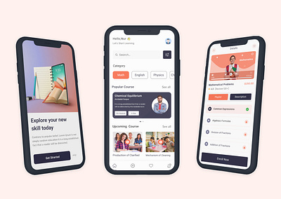 Online Education mobile app amazing app creative design mobile online