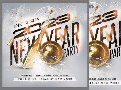 New Year Flyer new year new year celebration new year eve new year flyer new year party new year party flyer new years eve